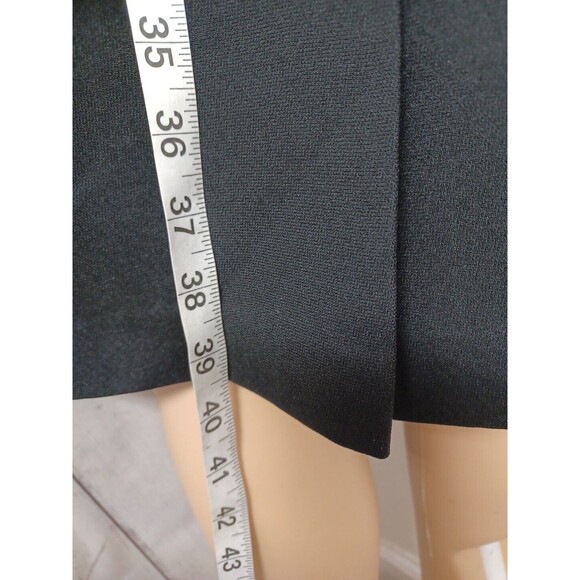 Anne Crimmins 4 Umi Collections Black Dress Long Long Sleeve Velour Applique 12 - Picture 6 of 8